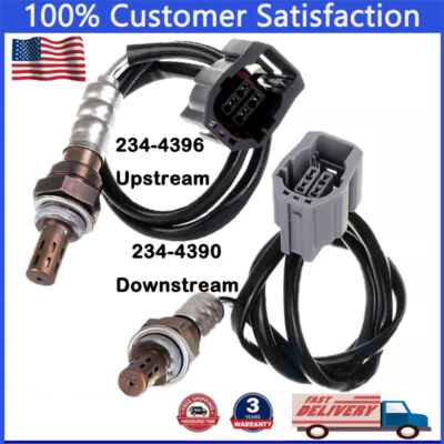 2pcs Oxygen Sensor For 2004-05 Mazda 3 2.0L 2.3L/2006-2007 Mazda 5 2.3L Up+Down - Image 1 of 4