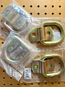 4-Pack Curt 1/2" 12000lb Forged Yellow Zinc D-Ring Bolt or Weld 3x3 #83740 - Picture 1 of 7