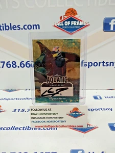 2025 LEAF SIGNATURE SERIES SERGIO PEREZ AQUATIC GOLD VINYL AUTO 1/1 A-SP1 - Picture 1 of 3