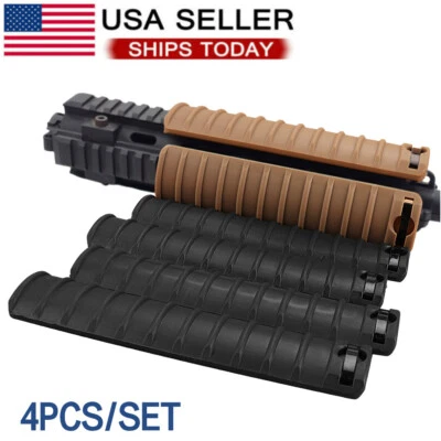 TECHESO 4pcs/set Tactical Rail cover Panel Rail Covers Picatinny Airsoft Cover USA