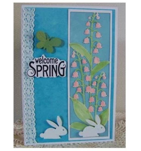 Lily Frame Metal Cutting Dies Scrapbooking Cutting Dies Card Making Decoration - Picture 1 of 4