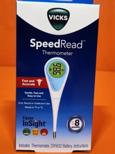 Vicks Speed Read Digital Thermometer Model V912US Large Display Fever In Sight - Picture 1 of 7