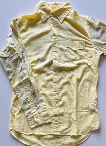 Howe Long Sleeve Button Shirt - Yellow/Black - Large - Picture 1 of 6