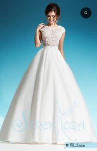 wedding dress size 14 Gabbiano 4711 milk - Picture 1 of 4