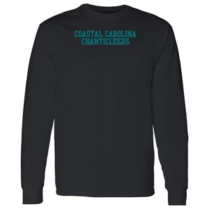 Coastal Carolina Chanticleers Basic Block Long Sleeve T-Shirt - Black - Picture 1 of 6