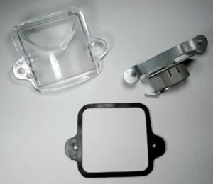 LICENSE PLATE LIGHT ASSEMBLY LENS SEAL & BULBHOLDER VW T3 TYPE 3 1964-1973 - Picture 1 of 4
