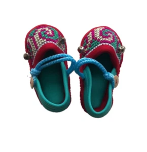 Thai Handmade Hill Tribe Baby Shoes (005) - Picture 1 of 4