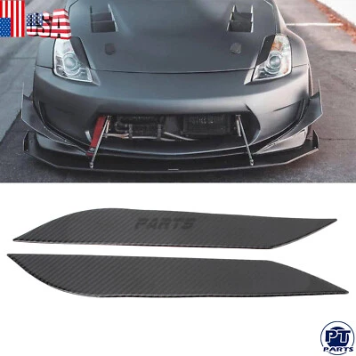 Headlight Eyelids Eyebrows Cover Fits For 03-08 Nissan 350Z Z33 Fairlady Z Coup - Image 1 of 4