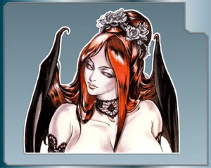 SUCCUBUS from CASTLEVANIA Vinyl Decal #1 Car Truck Laptop Sticker - Picture 1 of 1