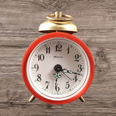 1970er Blessing mechanischer Wecker Reisewecker Designklassiker voll funktion - Bild 1 von 4