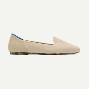 NUOVO ROTHYS The Lounge mocassino in pietra a sabbia SCARPE CASUAL SLIP ON BEIGE TAGLIA 10,5 - Foto 1 di 5