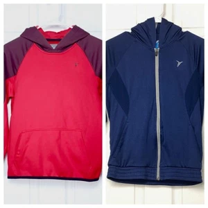 Old Navy Hoodie Jackets Red & Blue Youth sz. Med. 8/10/12 Lot of 2 Mint cond. - Picture 1 of 24