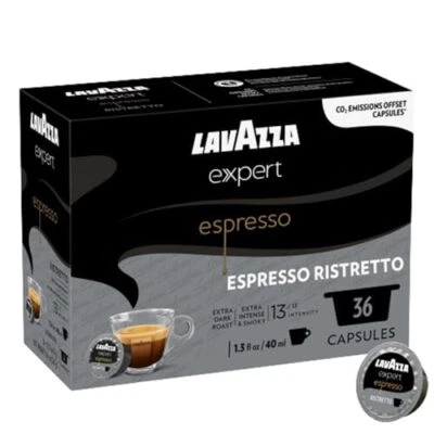 Lavazza Expert Espresso Ristretto Coffee Capsules, Very Intense, Extra Dark  - Image 1 of 4