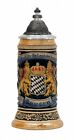 Kufel na piwo cyna herb bawarski Seidel 0,25 litra Bierseidel ZO 1661-996 NOWY