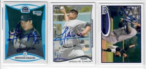Jhoulys Chacin #2 Signed Autograph 3 LOT Baseball Cards Bowman Topps Rookie - Picture 1 of 1