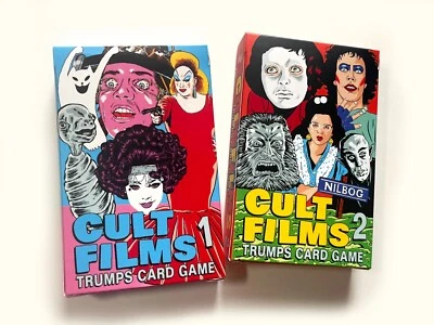 GAZOO CULT FILMS Vol.1 + 2 Trumps Card Games (Pink Flamingos, Eraserhead, Hausu)