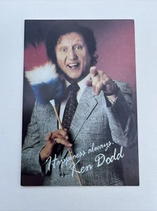 Ken Dodd Original Autographed Message On Reverse Preprinted Autographed Postcard - Picture 1 of 2