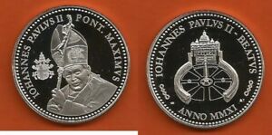 GRANDE Médaille argent Vatican Béatification Jean-Paul II 2011. POPE JP 2 silver