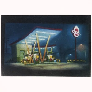 Toy Story Postcard Dinoco Gas Station Disney Pixar Ralph Eggleston Concept Art - Picture 1 of 2