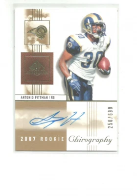 2007 SP CHIROGRAPHY #118 ANTONIO PITTMAN AUTO  RC 250/699 - Image 1 of 2