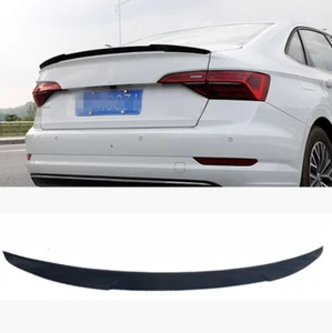Carbon Fiber Abs Rear Trunk Spoiler Wing Lip Trim For Volkswagen Jetta 2019-2023 - Picture 1 of 7