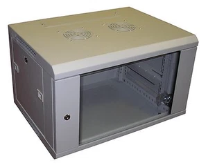 12U Comms Cabinet 550mm DEEP GREY Wall Rack  19" AV Rack DATA Rack Data Cabinet - Picture 1 of 3