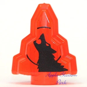 NEU Lego Monster Fighters ORANGE MONDSTEIN Halloween Rock mit Wolf Muster - 9468 - Bild 1 von 1