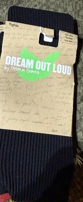 1 Pair Of Dream Out Loud By Selena Gomez Juniors Black Tights-One Size Fits All - Image 1 of 4