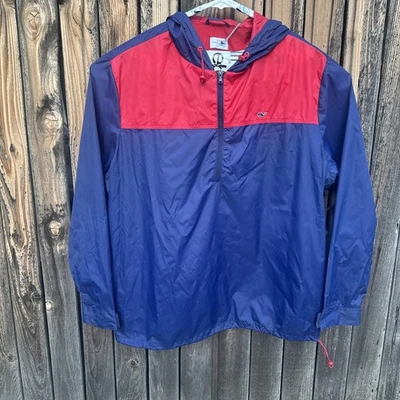 Chaqueta Pullover Impermeable Vineyard Vines × Target XXL Sudadera con Capucha 1/4 Cremallera Ventilación Malla Foto 1 de 4