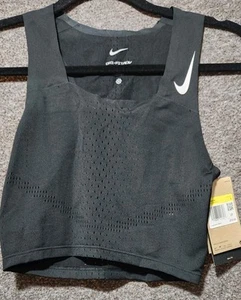 NWT Women's Nike Dri-fit Adv Small Crop Tank Sports Bra Workout Jogging Fitness - Picture 1 of 4