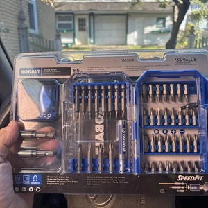 Kobalt Speed Set, Driving Bit Set, 65pc, 1333928, MSRP is $35, NEW - Picture 1 of 2