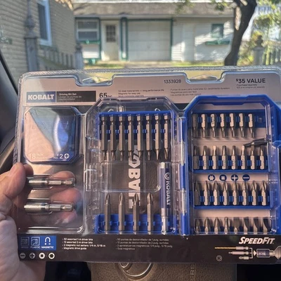Kobalt Speed Set, Driving Bit Set, 65pc, 1333928, MSRP is $35, NEW - Image 1 of 2