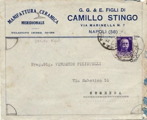 3085 01 NAPOLI STINGO MANIFATTURA CERAMICA MERIDIONALE - Picture 1 of 2