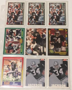 215 Baseball/Football Card lot Bo Jackson, Sammy Sosa, Roger Clemens and others - Picture 1 of 24