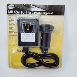Danco Air Switch for Garbage Disposal Matte Black Finish Top Mount Button 12037 - Picture 1 of 8