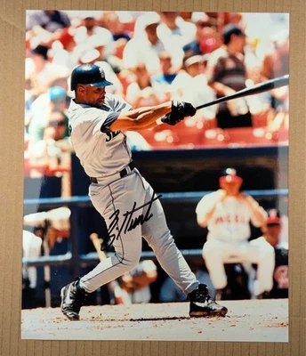 AUTOGRAPHED - Brian Hunter -  Seattle Mariners 8x10 inch Photo - Image 1 of 4