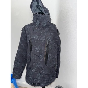 Chaqueta cortavientos 686 Times Vestal para hombre XL multicolor estampada nailon forrada logotipo - Imagen 1 de 10