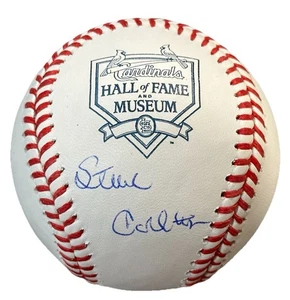 Steve Carlton signiert St. Louis Cardinals Museum HOF Logo Baseball TRISTAR L@@K - Bild 1 von 4