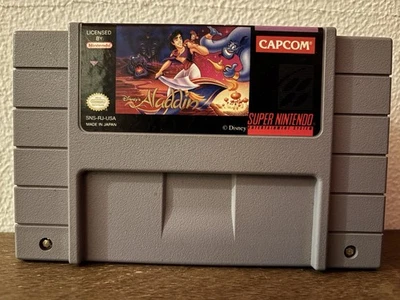 Disney Aladdin Super Nintendo SNES 1993 Cartridge Video Game - Image 1 of 2