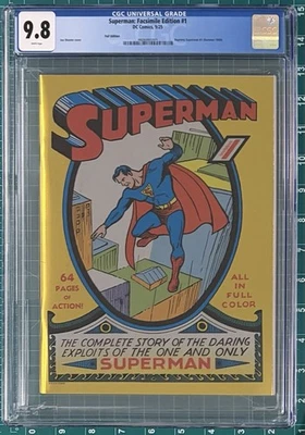 Superman #1 GOLD FOIL (Facsimile Edition) (2025)  CGC 9.8 - Image 1 of 4