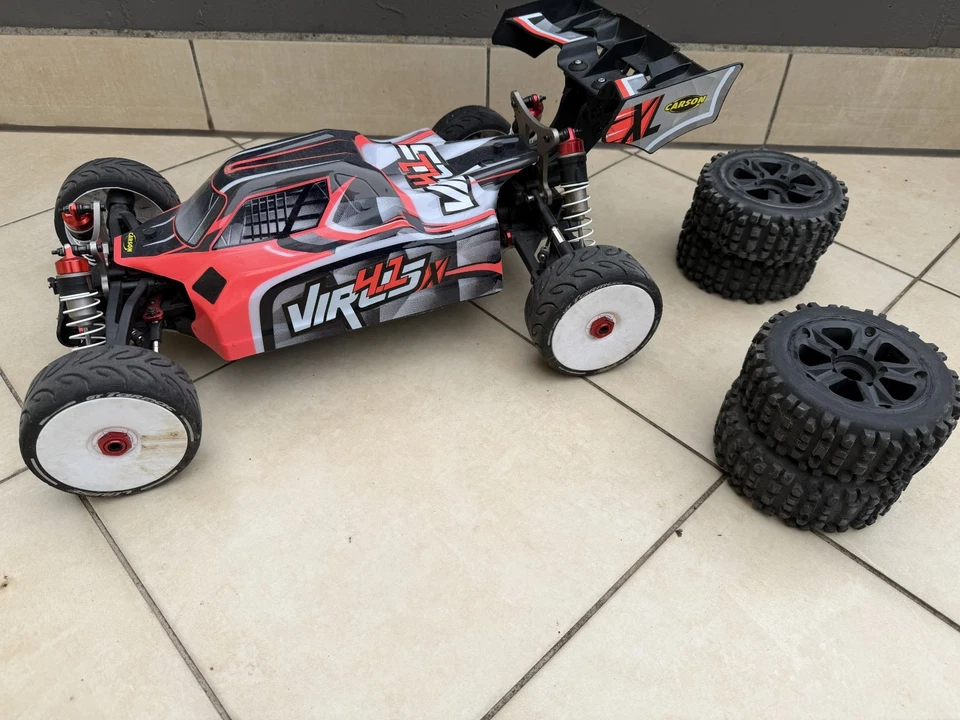 Carson Virus 4.1  XL Mobo Edition Buggy 1/8  Brushless ROLLER! - Bild 1 von 4