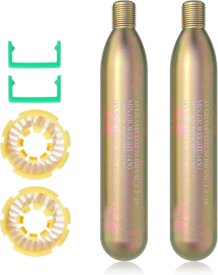  33G Co2 Cartridge Cylinder for Life Vest  C02 PFD Rearming Kit,  2 sets - Image 1 of 4