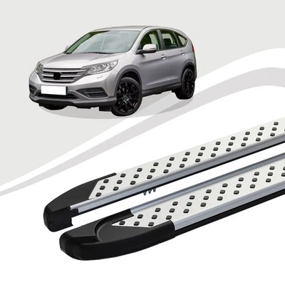 Pedane Adatte Per Honda CR-V Dal 06/2006 Al 12/2012 ALMO Argento Con A - Immagine 1 di 4