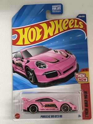 Nuevo Porsche 911 GT3 RS 2025 Hot Wheels rosa - ¡Entonces y ahora #8/10! Foto 1 de 2