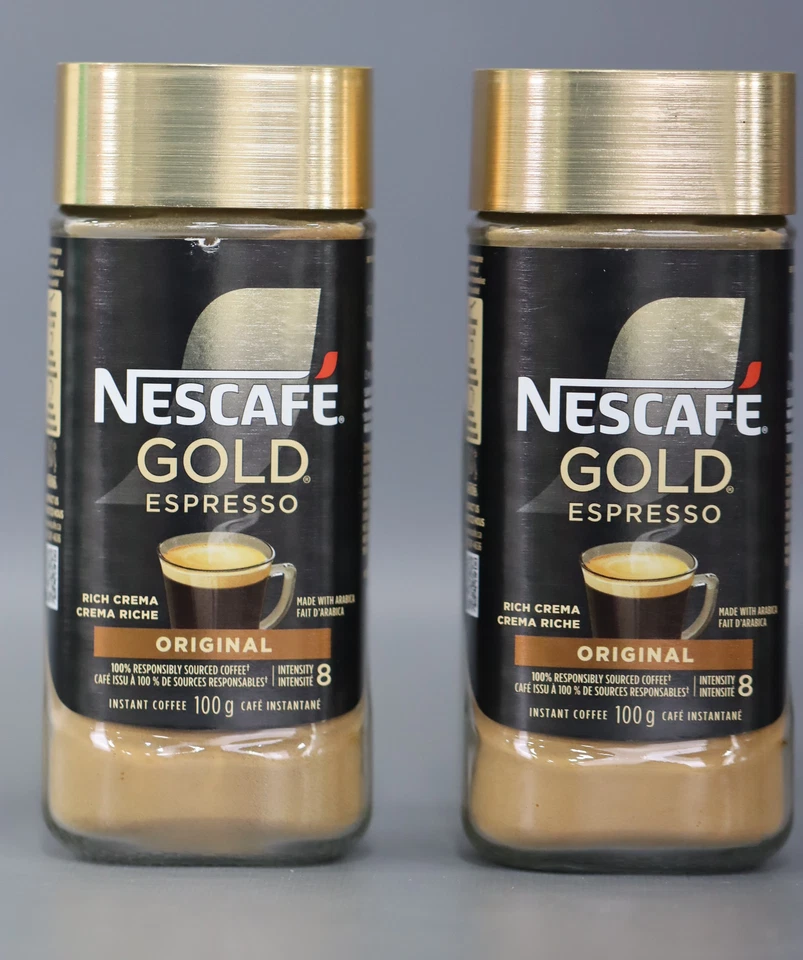 NESCAFÉ Gold Espresso Instant Coffee  100 g Jar(Imported from Canada pack of 2) - Image 1 of 4