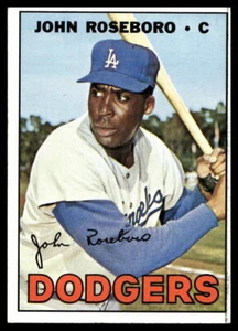 1967 Topps #365 John Roseboro  Los Angeles Dodgers Low Grade - Picture 1 of 2