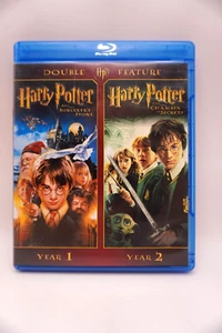Harry Potter Double Feature  (Sorcerer & Chamber) Year 1 Year 2: Blu-Ray  - Picture 1 of 3