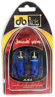 DB LINK JL6Z JAMMIN SERIES BLUE 6' FOOT RCA CABLE ADAPTER  - Image 1 of 2