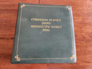 Green Christmas Stamps From Around The World Album 1980 - Picture 1 of 11