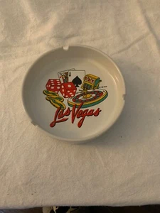 Vintage Souvenir Las Vegas Ashtray 1988 KSA Aprox 6” Wide EUC - Picture 1 of 6